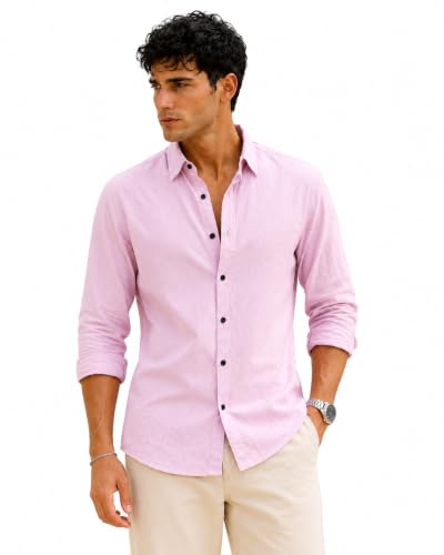 Zilcon Men's Coffee Cotton Shirt
