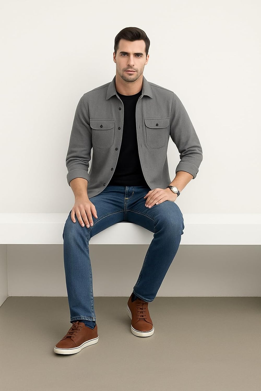 Men's Stylish Cotton Casual Shirt